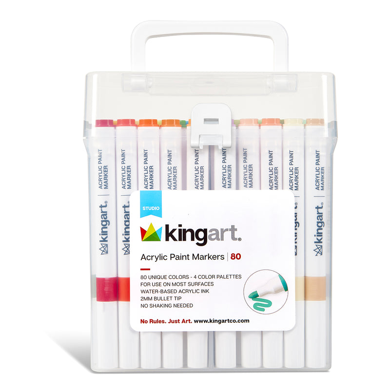 Acrylic Paint Markers - 80 Colors - PAINTS, PASTELS, GEL STICKS - KINGART