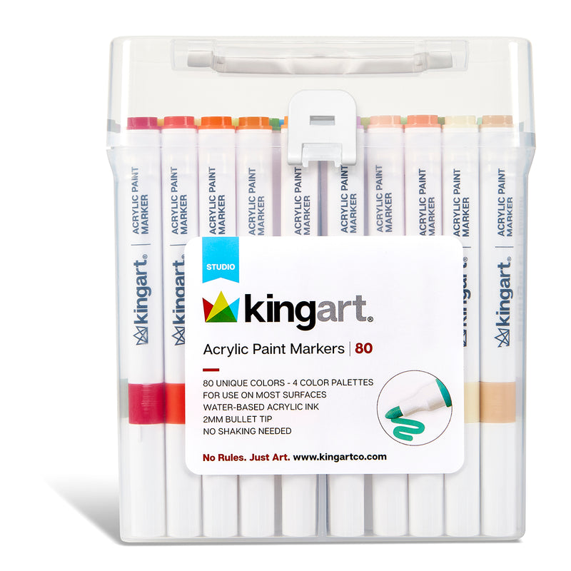 Acrylic Paint Markers - 80 Colors - PAINTS, PASTELS, GEL STICKS - KINGART