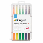 Watercolor Brush Markers 12 Colors - Studio - KINGART®