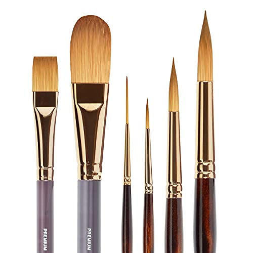 Finesse™ Synthetic Kolinsky Sable Brush Set - 6 pc
