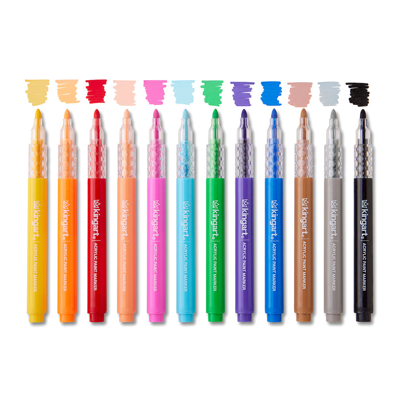 Acrylic Paint Markers Set – Includes Storage Case - 60 Colors - MARKERS & PENS - KINGART
