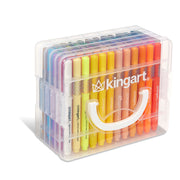 Acrylic Paint Markers Set – 60 Colors, 2mm Bullet Tip, Water-Based, Includes Storage Case - MARKERS & PENS - KINGART