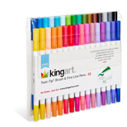 Twin-Tip™ Brush & Fine Pens 32 Colors - Studio - KINGART®