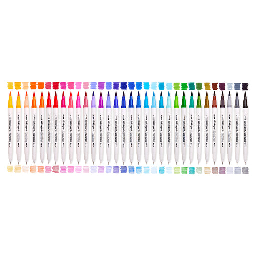 Twin-Tip™ Brush & Fine Coloring Markers 32 Colors - Studio - KINGART