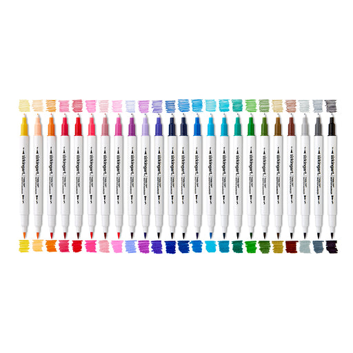 Twin-Tip™ Sketch Pens 24 Colors - Studio - KINGART