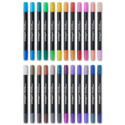 Dual Tone Glitter Markers – 24 Count, 48 Colors - MARKERS & PENS - KINGART
