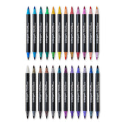 Dual Tone Glitter Markers – 24 Count, 48 Colors - MARKERS & PENS - KINGART