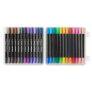 Dual Tone Glitter Markers – 24 Count, 48 Colors - MARKERS & PENS - KINGART