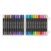 Dual Tone Glitter Markers – 24 Count, 48 Colors - MARKERS & PENS - KINGART