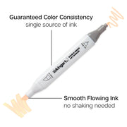 Double-Ended Alcohol Markers 12 Neutral Colors - Pro - KINGART