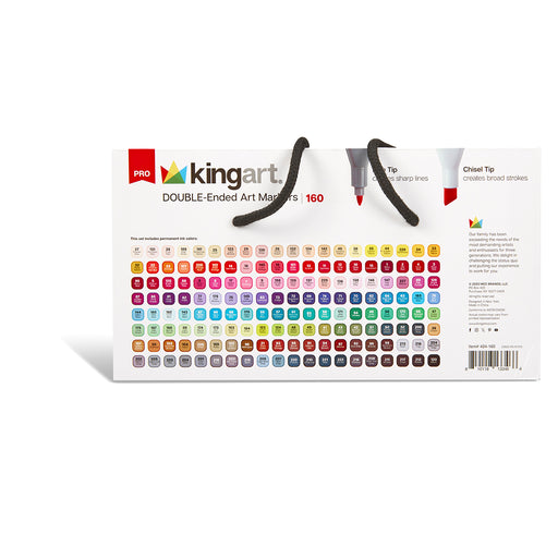 PRO Double-Ended Art Marker 160-Color Set - MARKERS & PENS - KINGART