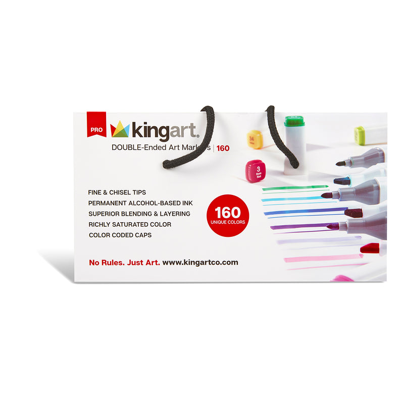 PRO Double-Ended Art Marker 160-Color Set - MARKERS & PENS - KINGART