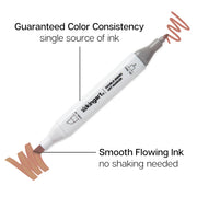 Double-Ended Alcohol Markers 24 Portrait Colors - Pro - KINGART