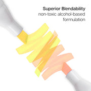 Double-Ended Alcohol Markers 24 Portrait Colors - Pro - KINGART