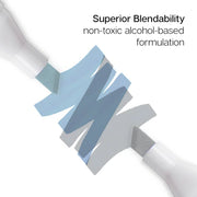 Double-Ended Alcohol Markers 24 Gray Tone Colors - Pro - KINGART