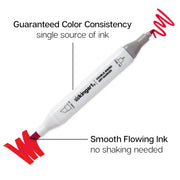 Double-Ended Alcohol Markers 24 Vintage Colors - MARKERS & PENS - KINGART