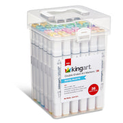 Double-Ended Alcohol Markers 36 Pastel Colors - MARKERS & PENS - KINGART
