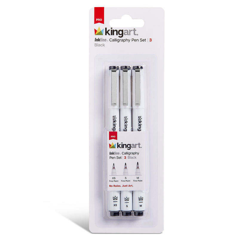 Inkline™ Calligraphy Pens, 3 pc - MARKERS & PENS - KINGART