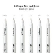 Inkline™ Fine Line Pens 6 pc - Pro - KINGART
