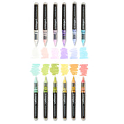 PRO Acrylic Paint Brush Pens 12 Pastel Colors - Pro - KINGART®