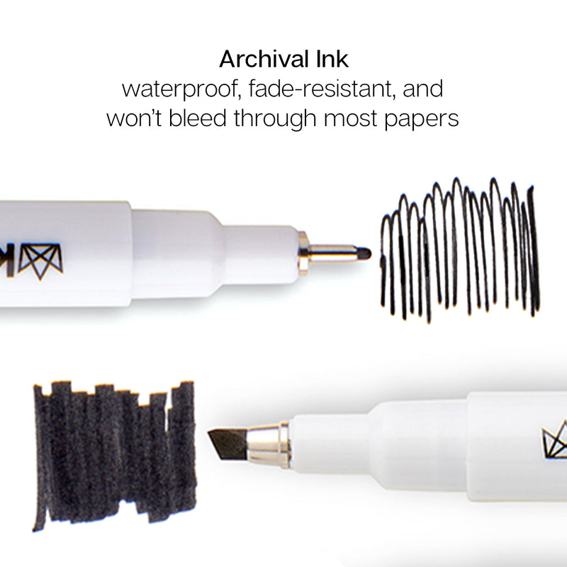 Inkline™ Fine Line Pens 16 pc - Pro - KINGART