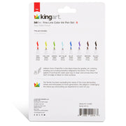 Inkline™ Chisel Tip Pens 8 Colors - Pro - KINGART