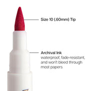 Inkline™ Large Tip Pens 8 Colors - Pro - KINGART