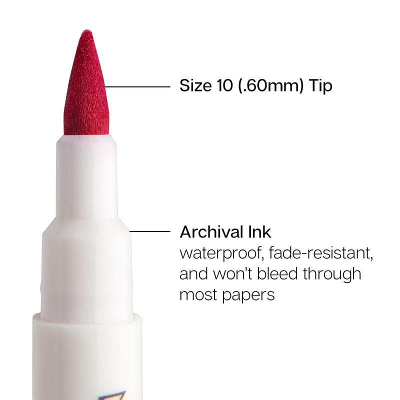 Inkline™ Large Tip Pens 8 Colors - Pro - KINGART