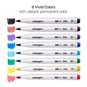 Inkline™ Large Tip Pens 8 Colors - Pro - KINGART