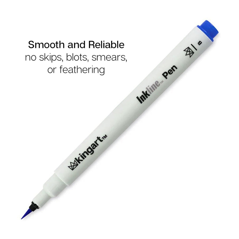 Inkline™ Brush Tip Pens 8 Colors - Pro - KINGART