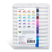 Acrylic Brush Tip Markers, 24 Colors - Studio - KINGART®