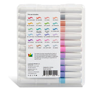 Acrylic Paint Brush Tip Markers - 24 Pastel Colors - MARKERS & PENS - KINGART