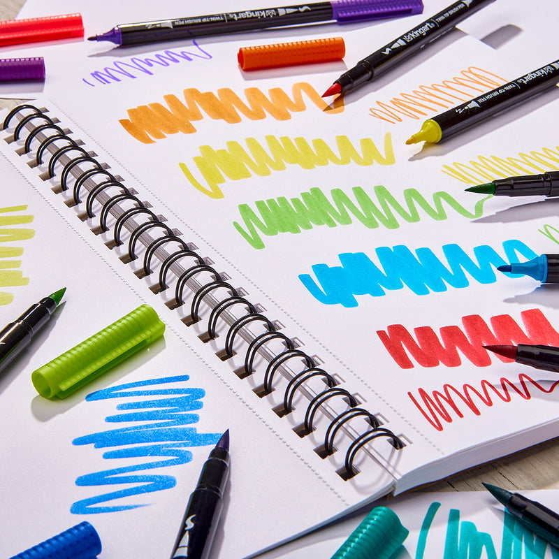 PRO Twin-Tip™ Pens Bundle – 48 Pieces (Brush & Fine) -  - KINGART