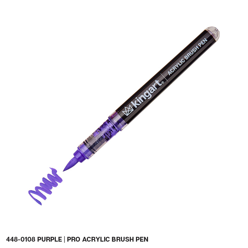 PRO Acrylic Paint Brush Pens - Singles - Pro - KINGART®