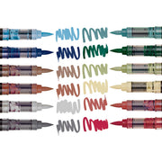 12 PC ACRYLIC BRUSH PENS ACETATE - EARTH - PREMIUM BRUSH SETS - SHANGHAI CMB IMPORT & EXPORT CO., LTD