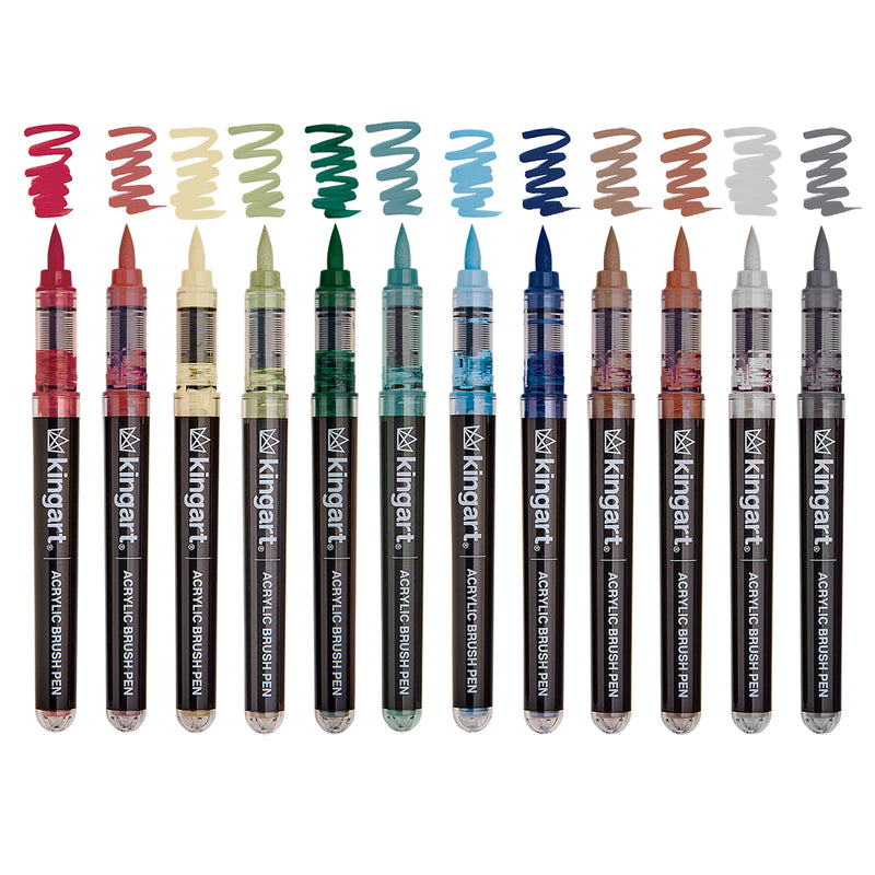 Acrylic Markers – Earth Tone Bundle - MARKERS & PENS - KINGART