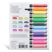 PRO Acrylic Paint Brush Pens 12 Floral Colors - Pro - KINGART