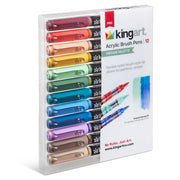 PRO Acrylic Paint Brush Pens 12 Vintage Colors - Pro - KINGART