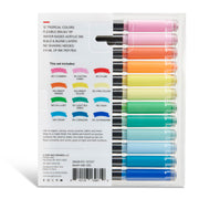 Acrylic Paint Brush Tip Pens - 12 Tropical Colors - MARKERS & PENS - KINGART