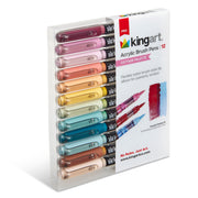 Acrylic Paint Brush Tip Pens - 12 Cottage Colors - MARKERS & PENS - KINGART