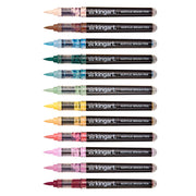 Acrylic Paint Brush Tip Pens - 12 Cottage Colors - MARKERS & PENS - KINGART