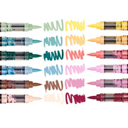 Acrylic Paint Brush Tip Pens - 12 Cottage Colors - MARKERS & PENS - KINGART