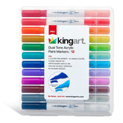 PRO Dual Tone Acrylic Paint Markers, 12 Pens, 24 Colors - Pro - KINGART®