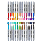 Permanent Fine Tip Markers 24 Colors - Studio - KINGART