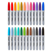 Permanent Fine Tip Markers 24 Colors - Studio - KINGART