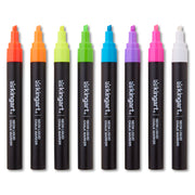 Liquid Chalk Markers, 8 Neon Colors - Studio - KINGART