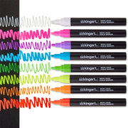 Liquid Chalk Markers, 8 Neon Colors - Studio - KINGART
