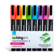 Liquid Chalk Markers 8 Neon Colors - Studio - KINGART
