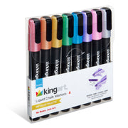 Liquid Chalk Markers 8 Metallic Colors - Studio - KINGART