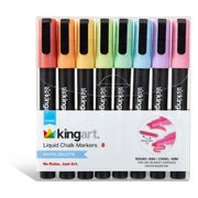 Liquid Chalk Markers 8 Pastel Colors - Studio - KINGART